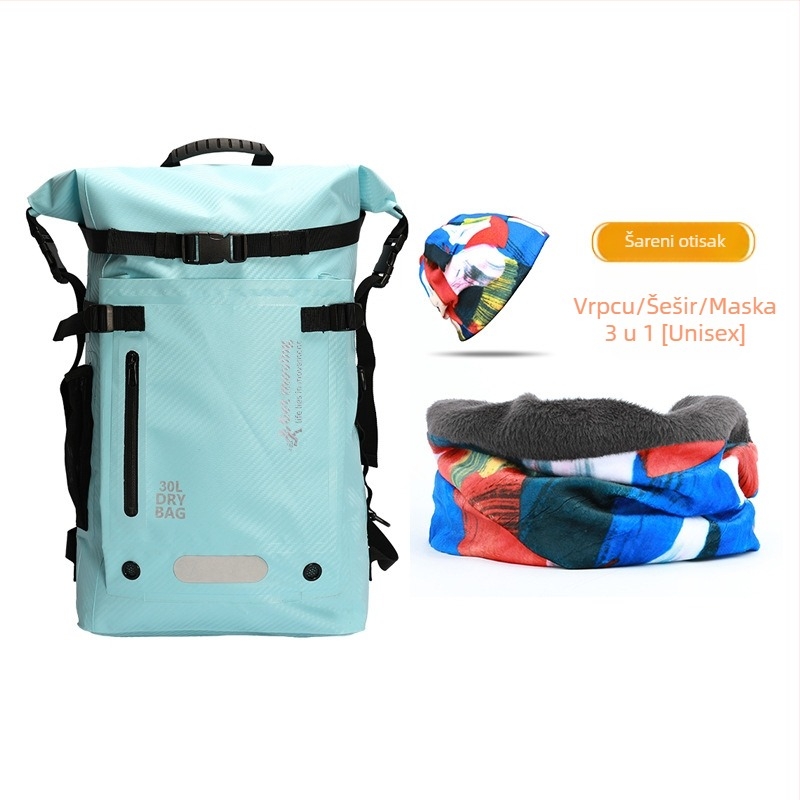30L vodootporan ruksak od karbonskih vlakana, s odjeljkom za suho i mokro te višestrukim džepovima