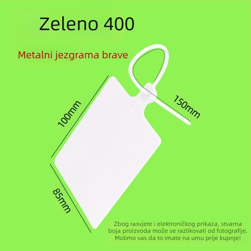 Plastična logistička viseća etiketa, lasersko ispisivanje, prilagodljivo, PP materijal, marka AFD Anfenda, identifikacijska naljepnica