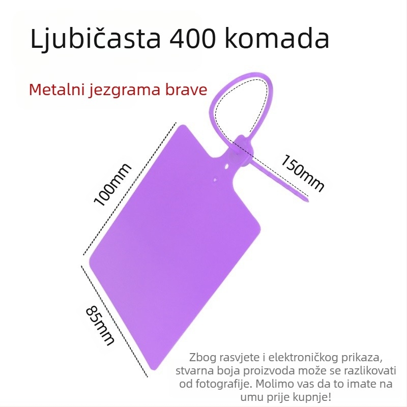 Plastična logistička viseća etiketa, lasersko ispisivanje, prilagodljivo, PP materijal, marka AFD Anfenda, identifikacijska naljepnica