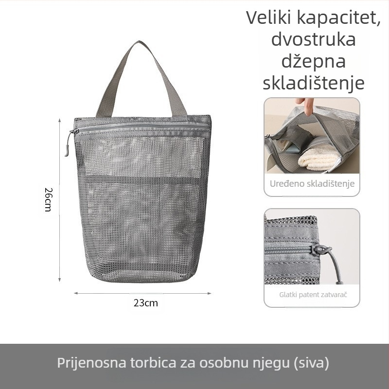 FaSoLa Torbica za toaletne potrepštine za putovanja | Kubičnog oblika, 100% poliester, Višenamjenska pohrana