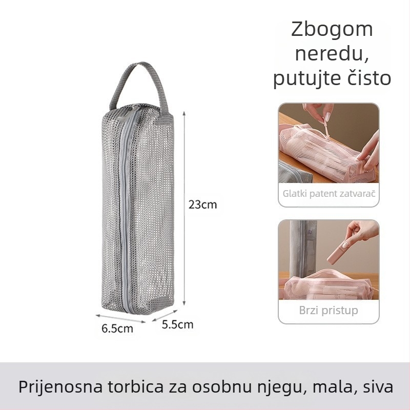 FaSoLa Torbica za toaletne potrepštine za putovanja | Kubičnog oblika, 100% poliester, Višenamjenska pohrana