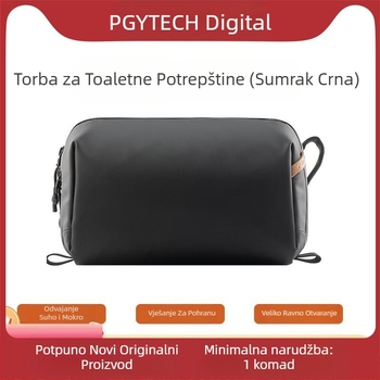 PGYTECH Torba za toaletne potrepštine i pohranu kamere - Veliki kapacitet, podijeljeni pretinci, ručna torba, poliester, proljeće 2025