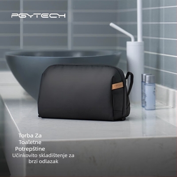 PGYTECH Torba za toaletne potrepštine i pohranu kamere - Veliki kapacitet, podijeljeni pretinci, ručna torba, poliester, proljeće 2025