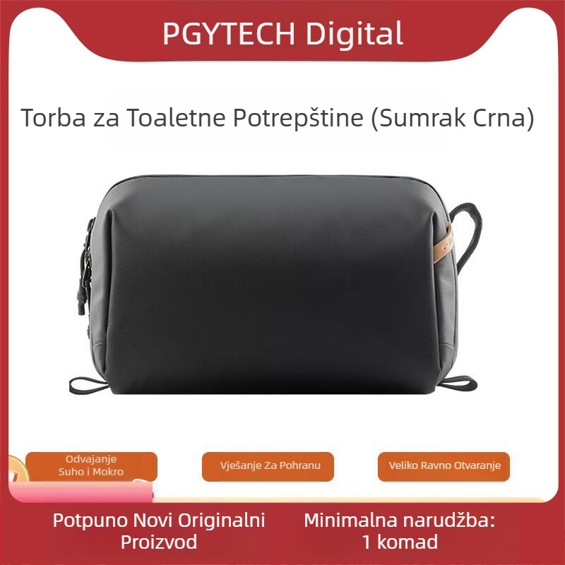 PGYTECH Torba za toaletne potrepštine i pohranu kamere - Veliki kapacitet, podijeljeni pretinci, ručna torba, poliester, proljeće 2025