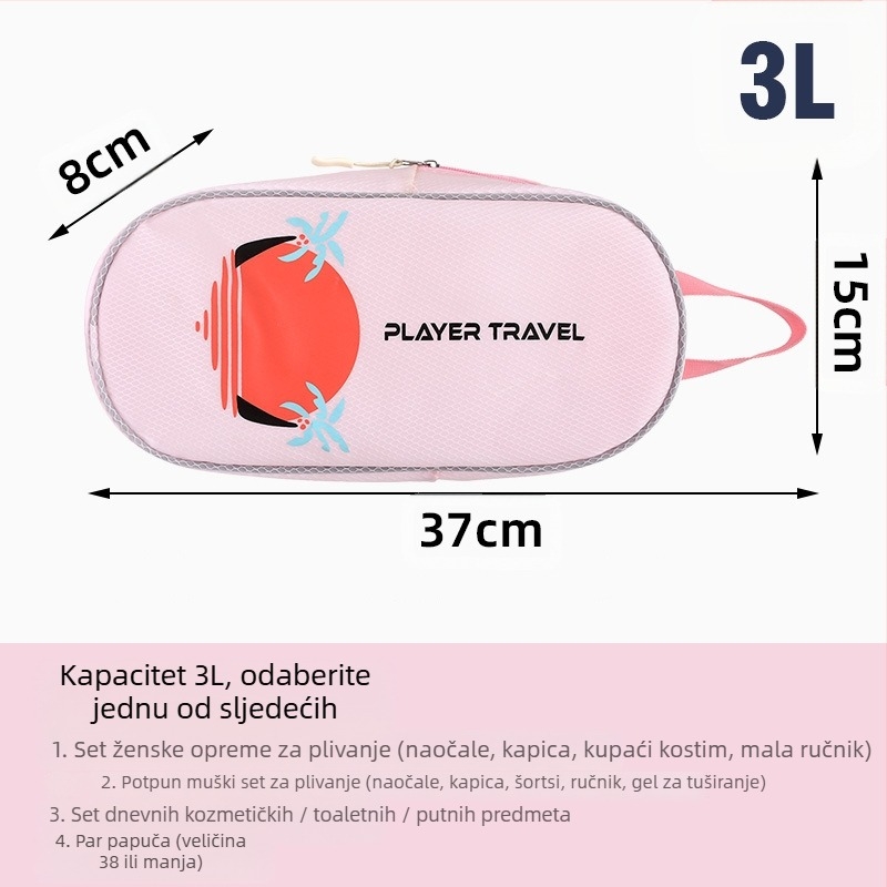 Torbica za kozmetiku od PVC-a, kreativni stil, višefunkcionalna (PVC materijal, kreativni stil, višefunkcionalno, za vanjsku upotrebu, skladištenje na putovanjima i u kupaonici)