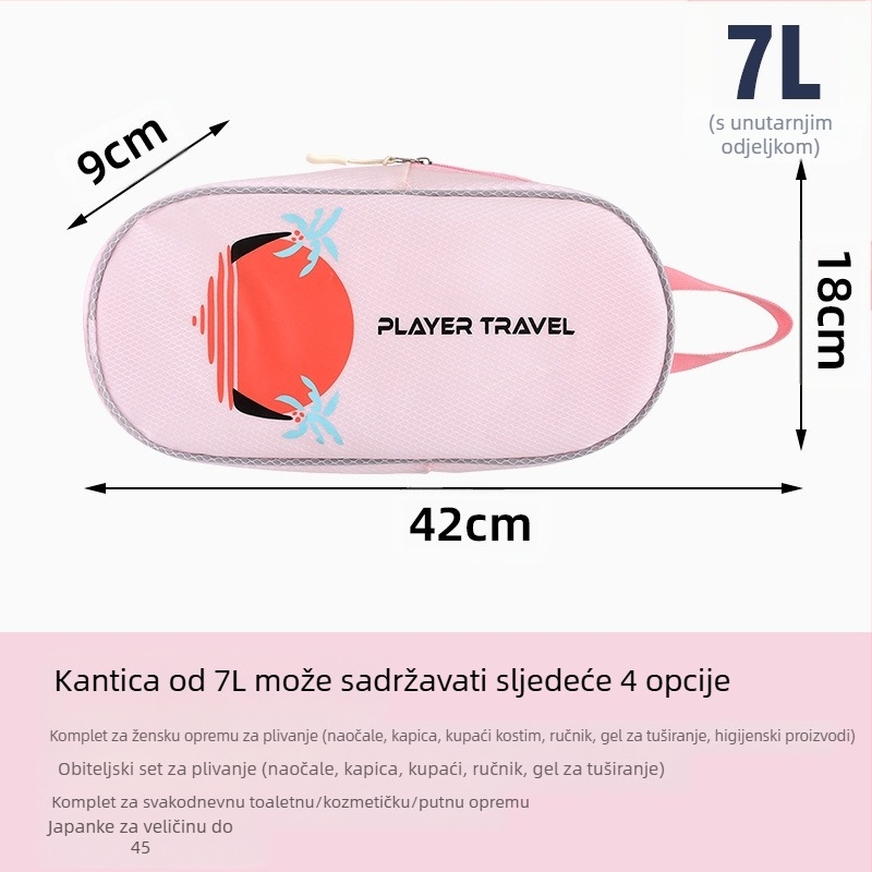 Torbica za kozmetiku od PVC-a, kreativni stil, višefunkcionalna (PVC materijal, kreativni stil, višefunkcionalno, za vanjsku upotrebu, skladištenje na putovanjima i u kupaonici)