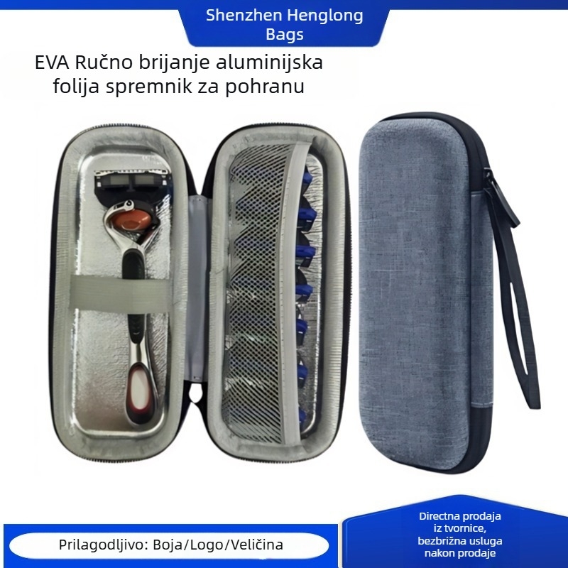 Torba za pohranu brijača (AC2654, EVA materijal, fleksografsko tiskanje, nosivost 300 kg, Heng Long marka)