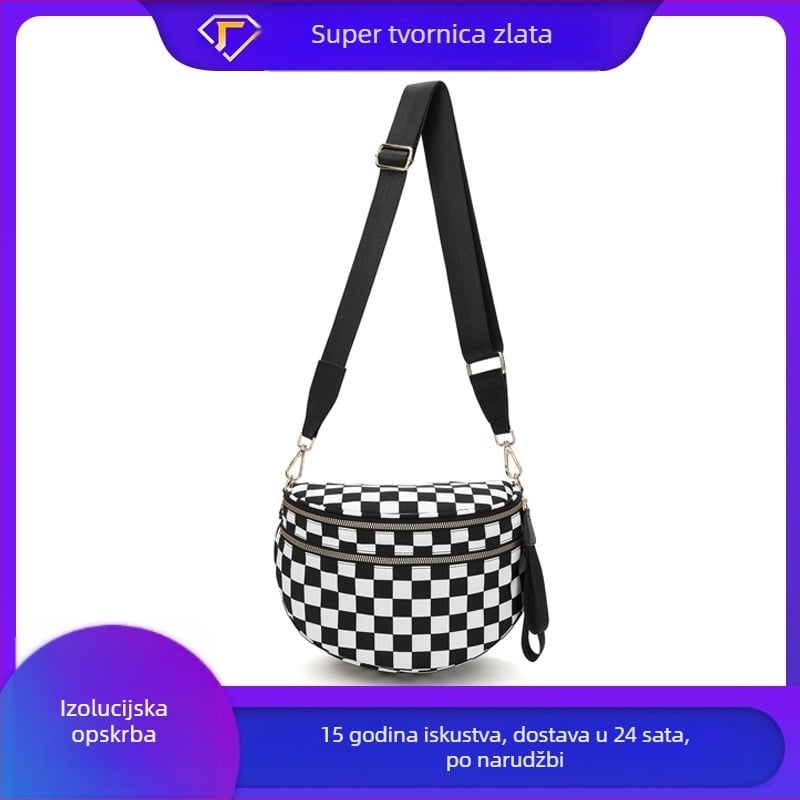 MOBICO ženska crossbody torbica od Oxford platna, oblik školjke, zatvaranje na zip, podstava od poliestera, unutarnji džep sa zatvaračem