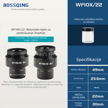 Okular s 30 mm sučeljem, visokim očnim bodom, model 30MM SCOPIS, mogućnost prilagodbe, brenda Bo Zhiqing/BOSSQING