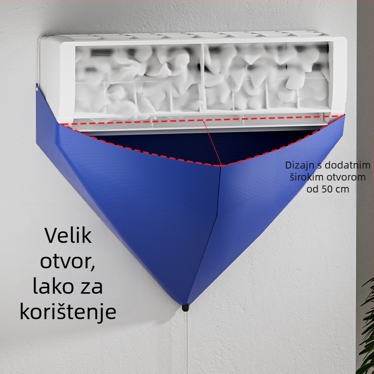 Set za čišćenje klimatizatora s poklopcem za skupljanje vode i vrećom za skupljanje vode, PVC materijal, modern stil, V-oblik