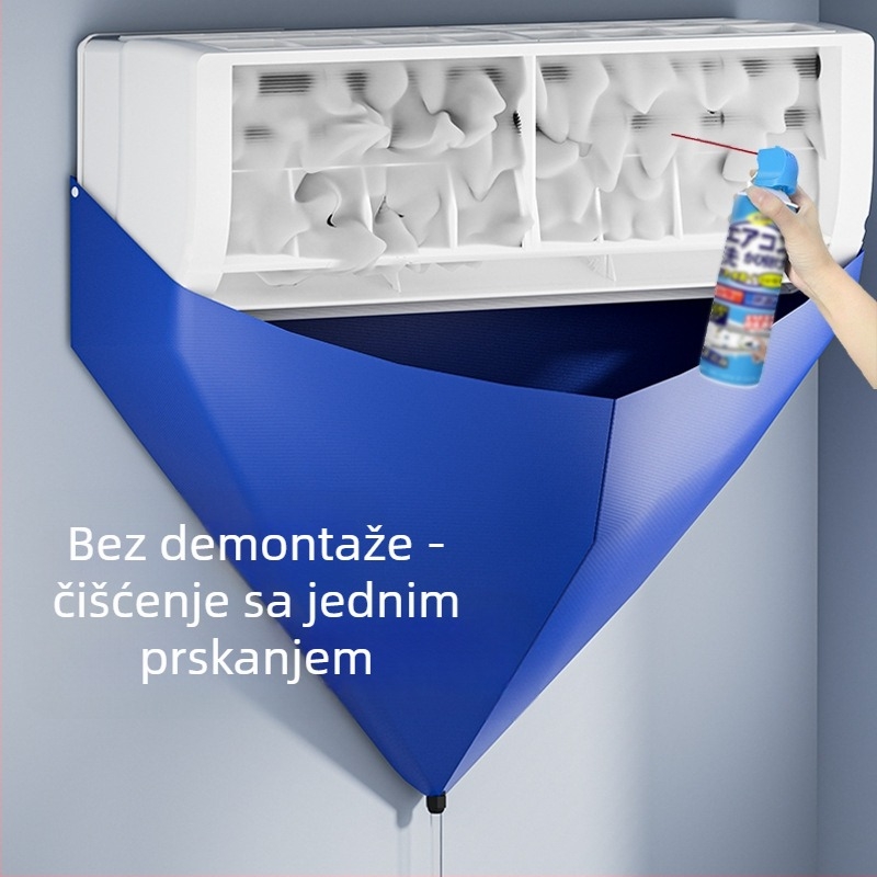 Set za čišćenje klimatizatora s poklopcem za skupljanje vode i vrećom za skupljanje vode, PVC materijal, modern stil, V-oblik