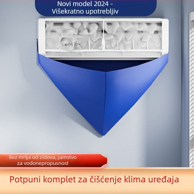 Set za čišćenje klimatizatora s poklopcem za skupljanje vode i vrećom za skupljanje vode, PVC materijal, modern stil, V-oblik