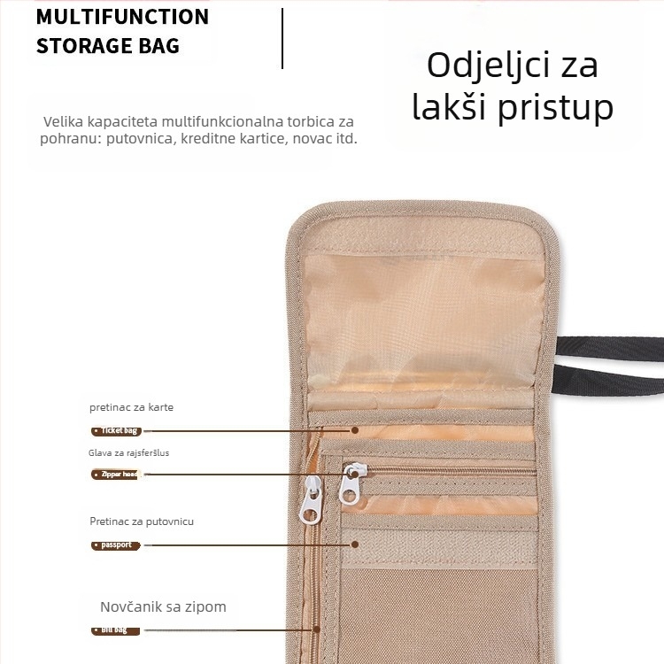 Aotu najlon držač putovnice i dokumenata, unisex, Zima 2024