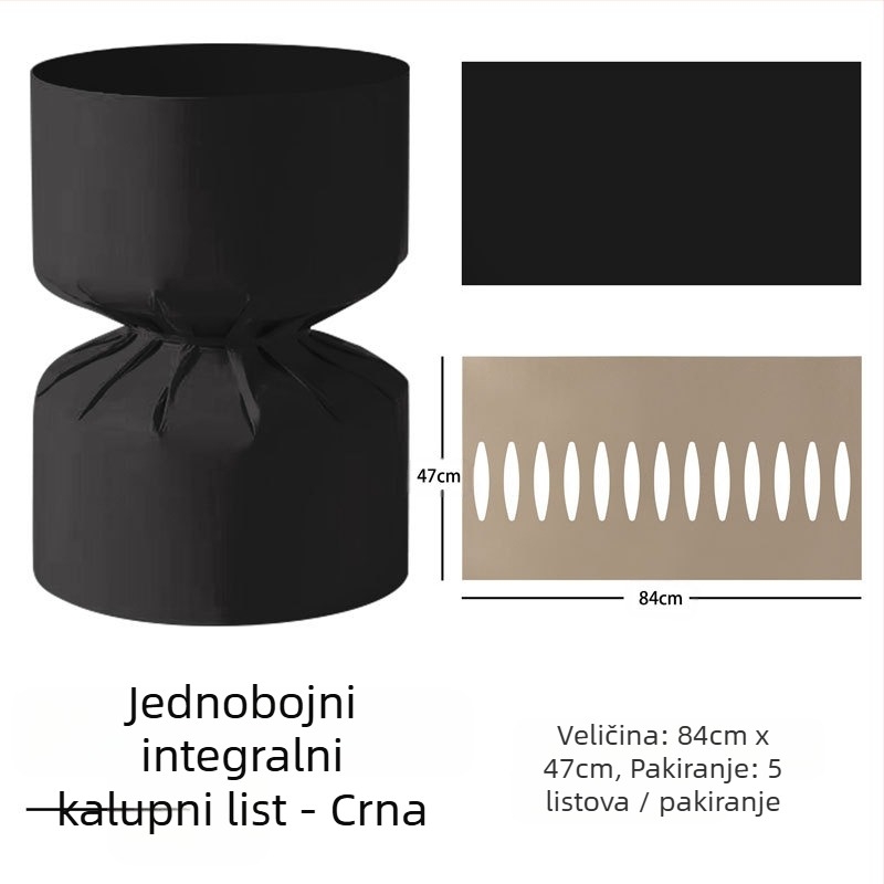 Changyi jednodijelna pločica za oblikovanje za omatanje cvijeća, kraft papir, 5 listova u pakiranju