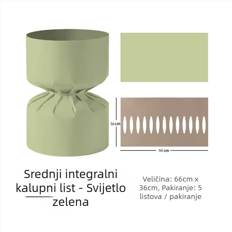 Changyi jednodijelna pločica za oblikovanje za omatanje cvijeća, kraft papir, 5 listova u pakiranju