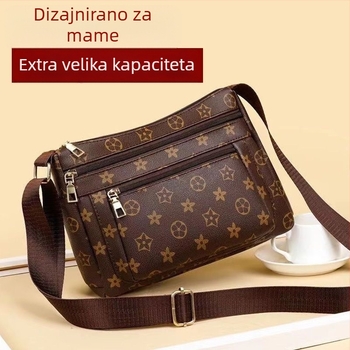Ženska crossbody torba (Materijal: corduroy; mali kvadratni dizajn; zatvarač na zip; podstava od umjetne kože; marka: Yinse)