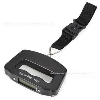 Prijenosna elektronička vaga za prtljagu NS-10, raspon 50 kg, elektroničko mjerenje, napajanje baterijom, za prtljagu