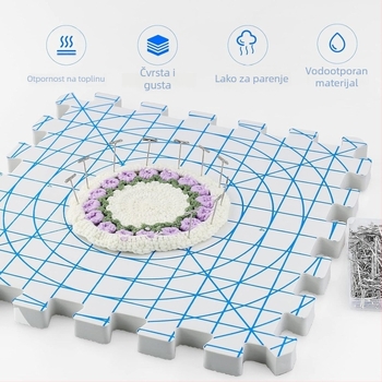 Blokirajuće podloge za pletenje od EVA pjene, ispisani uzorak, prilagodljivo, tkanina podna mata