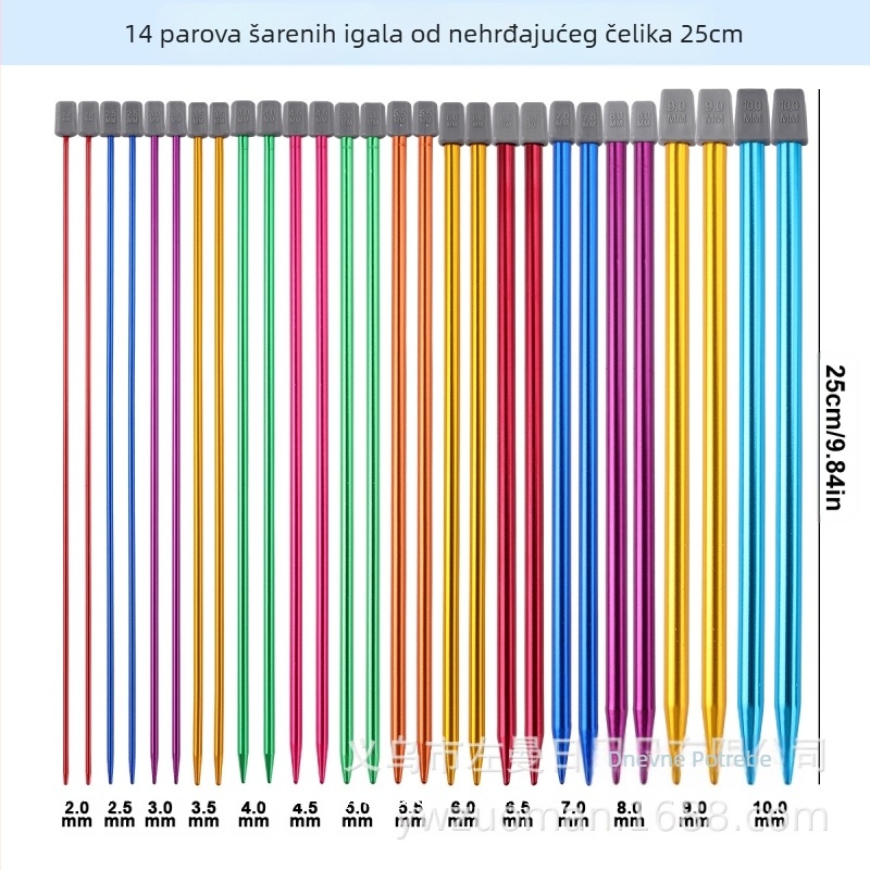 Zuuman pletene igle – set od 50 komada, bruto težina 0,45 kg, kućni stil