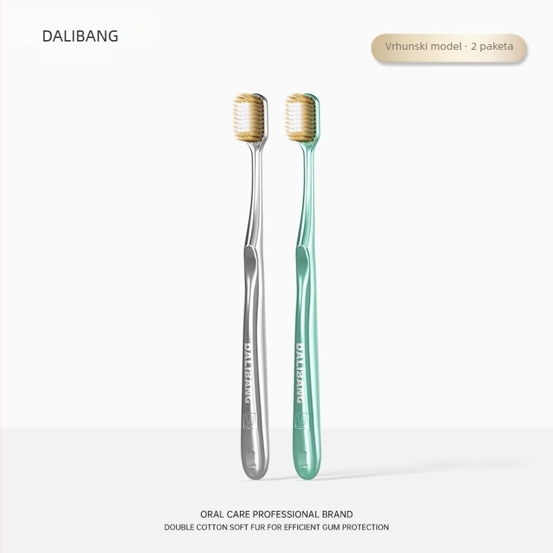 Dali Bang četkica za zube s mekanim dlačicama, zaštita desni, model 802, paket 2 kom, ručna