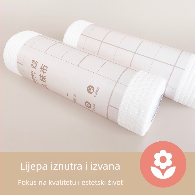 Kelin kuhinjske maramice od netkanog materijala, reljefne, pogodne za mokru i suvu upotrebu, upijaju vodu, otporne na masnoće i dezinficiraju, 50 listova po roli, 60 g/m²