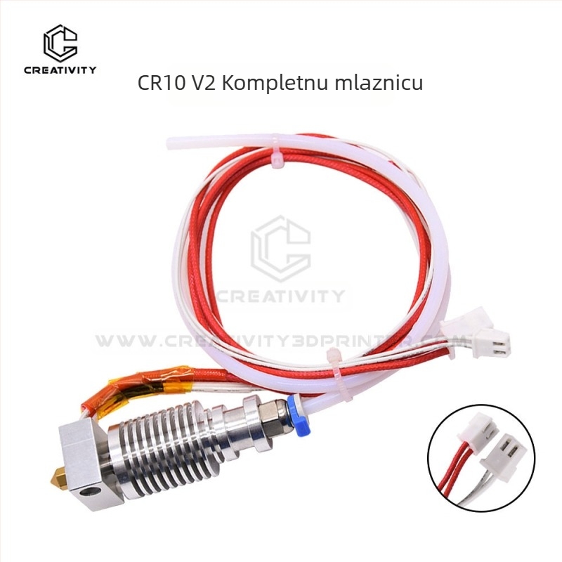 Set mlaznica za 3D pisač CR-10V2/CR-10V3, 24V, 40W, s silikonskim kompletom
