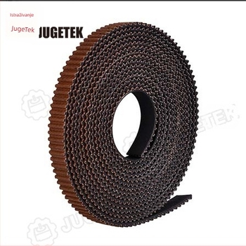 jugetek GT2 zupčasti remen za prijenos, guma, opseg remena 500 mm, zubi 250, mogućnost prilagodbe