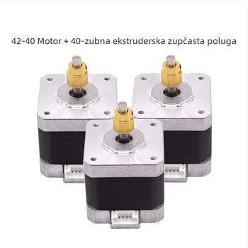 42-40 korakni motor za 3D printer – dodaci dio s zupčanim kolom za X-os i ekstruder