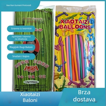 Little Prince lateks baloni, mat završna površina, oblik Magic Strip, 1,8 g po komadu, 100 kom