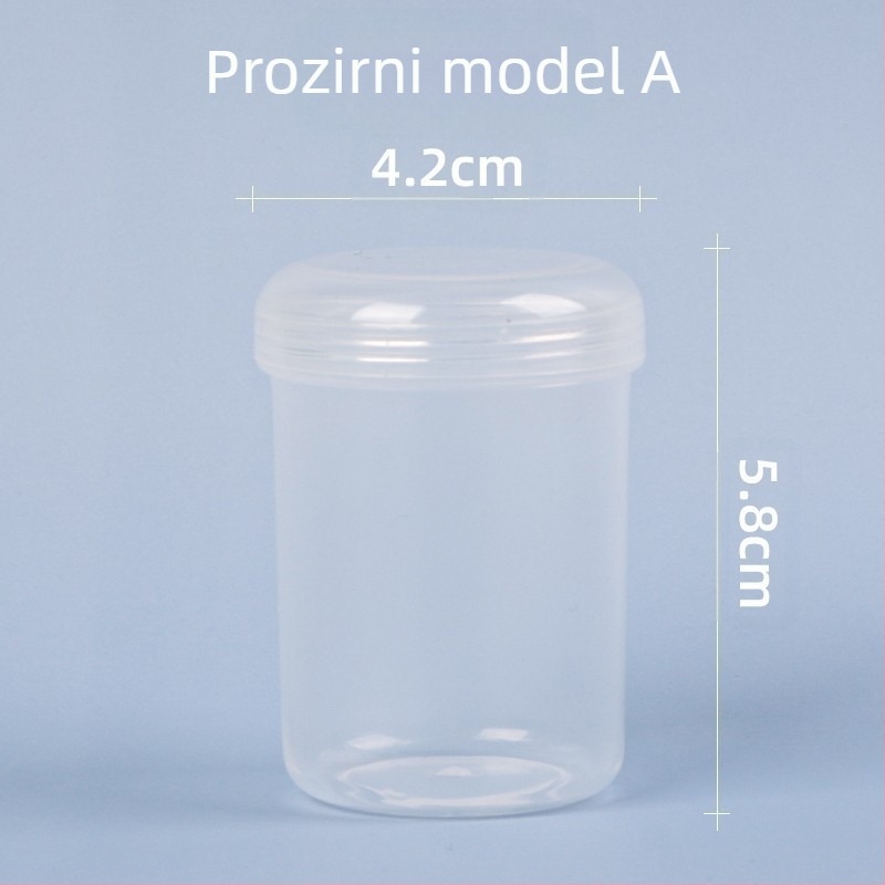 Kvadratna prozirna PP plastična kutija za pohranu s poklopcem, za igračke i nakit