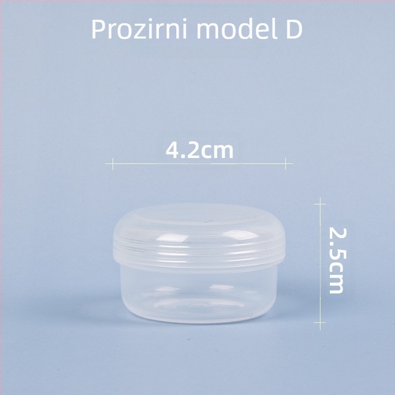 Kvadratna prozirna PP plastična kutija za pohranu s poklopcem, za igračke i nakit