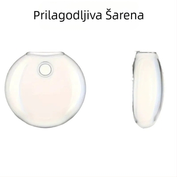 Kreativna staklena vaza za zidnu, vaza u obliku palačinke, hidroponske biljke, paket od 2 ili 4 komada