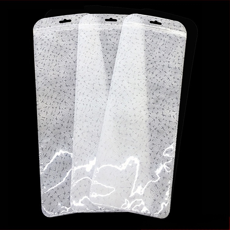 Vrećice za pakiranje uloška za više parova, prozirne matirane s prugastom teksturom, samouzavarujuće s klapnom duljine 3 cm