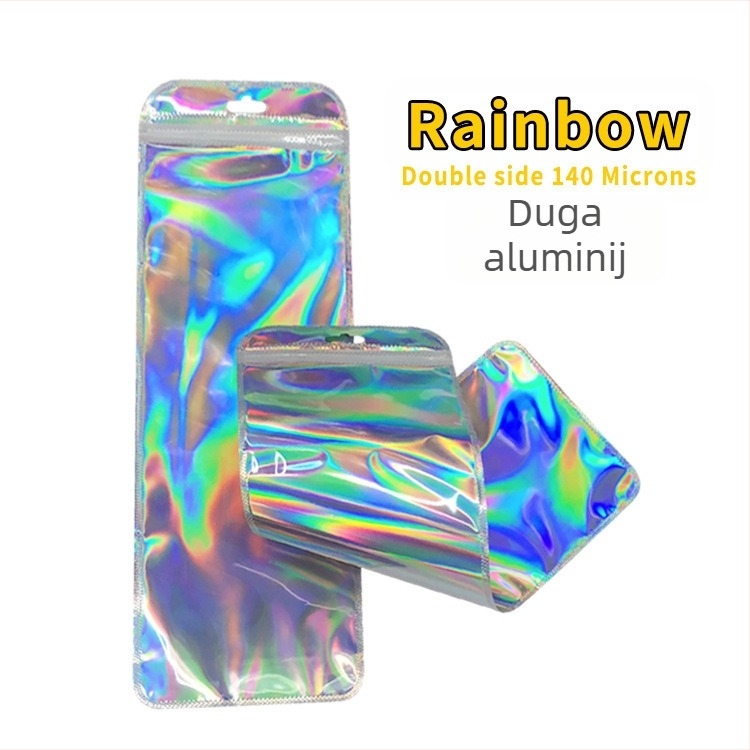 Vrećice za pakiranje uloška za više parova, prozirne matirane s prugastom teksturom, samouzavarujuće s klapnom duljine 3 cm