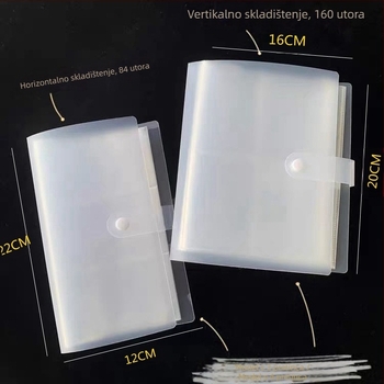 PVC organizator nakita s odjeljcima za naušnice, prstenje, narukvice i ogrlice; proziran, zaštita od prašine i oksidacije