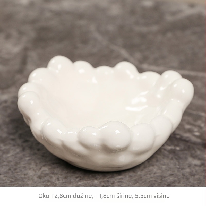 Keramički držač ključeva u obliku tulipana – Tangyi, ukrasni predmet za pohranu u hodniku i komodi za šminku