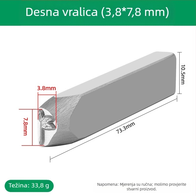 Alat za graviranje nakita – CNC obrađen visokotvrdi čelični alat, kaljen, za graviranje zlata i srebra