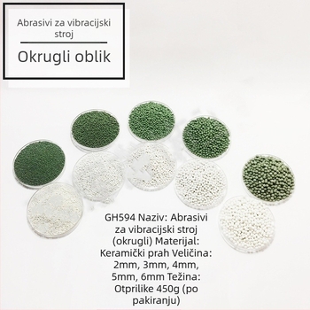 Vibracijski bubanj abraziv za poliranje GH597-A, smola, za poliranje, Glory