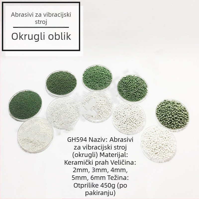 Vibracijski bubanj abraziv za poliranje GH597-A, smola, za poliranje, Glory