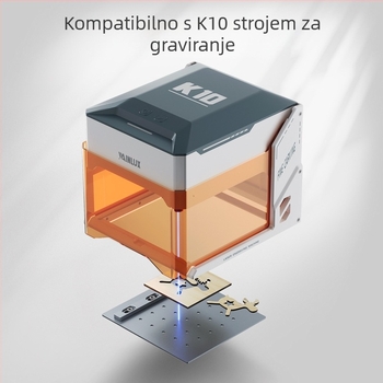 WAINLUX K10 laserski stroj za graviranje — ploča za pozicioniranje, ploča za graviranje, ploča za rezanje, štiti radnu površinu