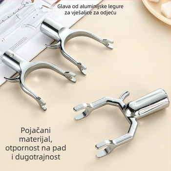Glava vilice za sušenje od cinkovite legure, namijenjena balkonu, moderan minimalistički stil, marka Military Elegance