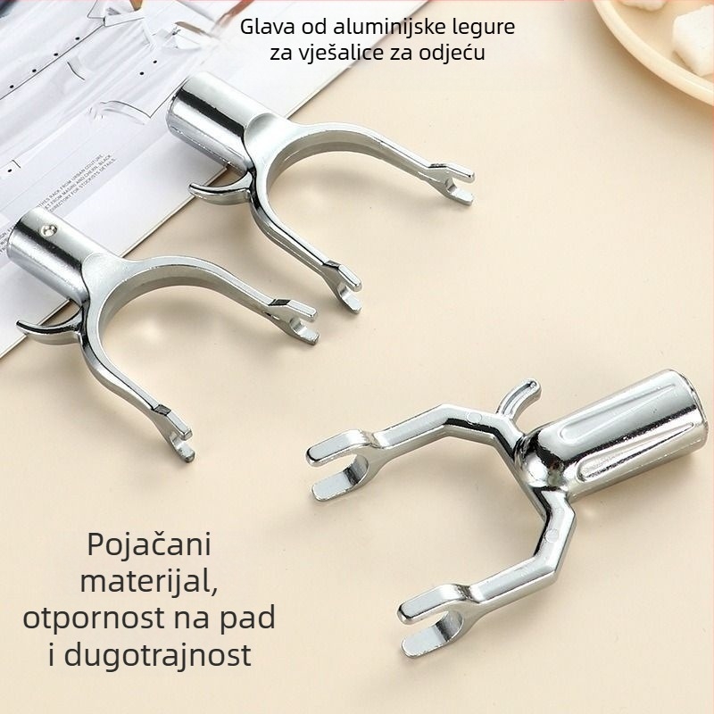 Glava vilice za sušenje od cinkovite legure, namijenjena balkonu, moderan minimalistički stil, marka Military Elegance