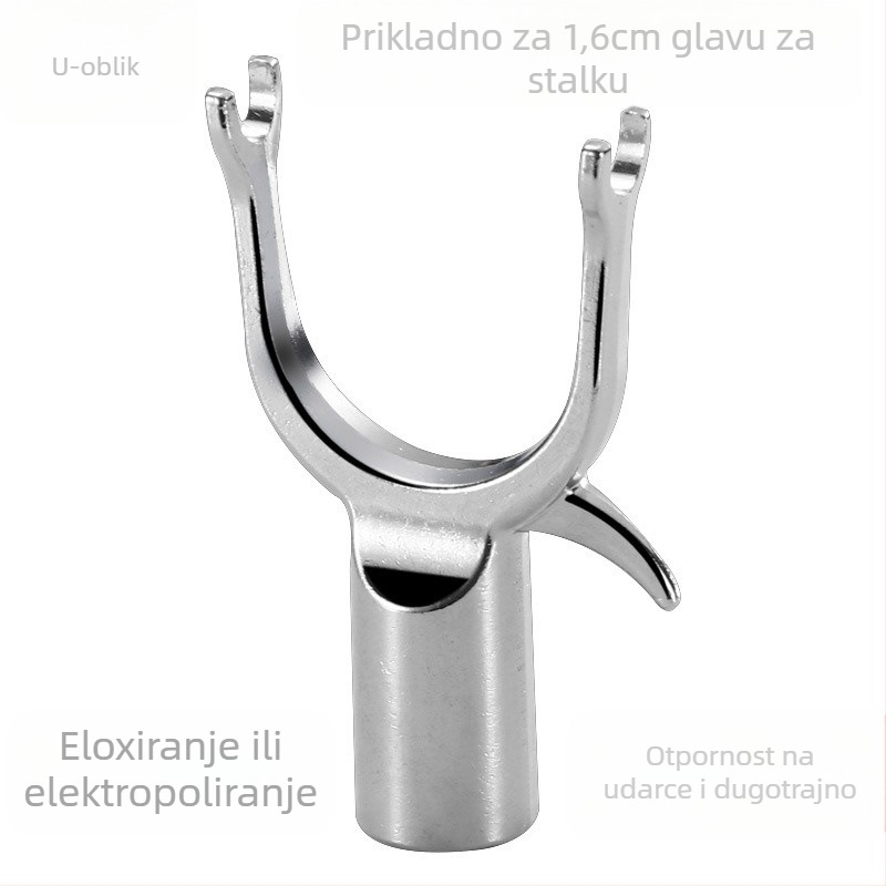 Glava vilice za sušenje od cinkovite legure, namijenjena balkonu, moderan minimalistički stil, marka Military Elegance