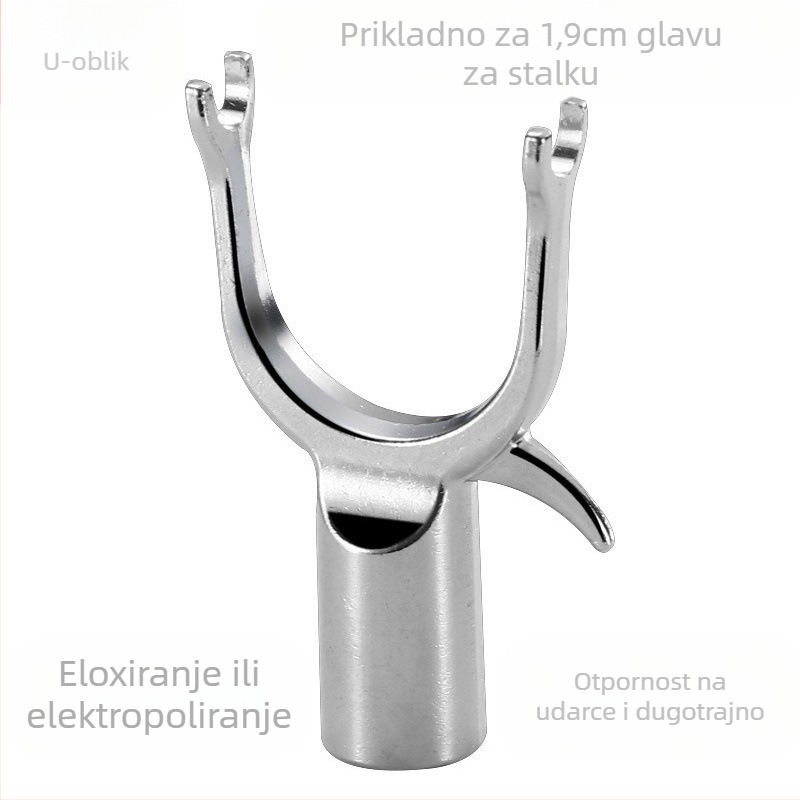 Glava vilice za sušenje od cinkovite legure, namijenjena balkonu, moderan minimalistički stil, marka Military Elegance