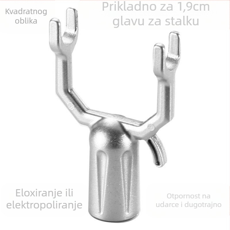 Glava vilice za sušenje od cinkovite legure, namijenjena balkonu, moderan minimalistički stil, marka Military Elegance