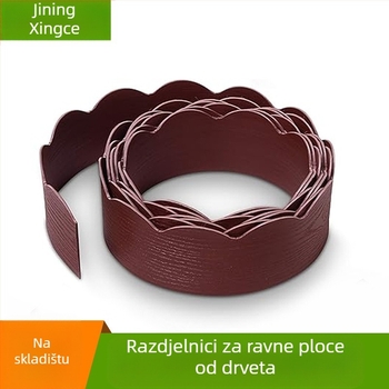 Pojas izolacije travno-kamenog područja, PE materijal, krajobrazni dizajn, Xingce, drveni uzorak