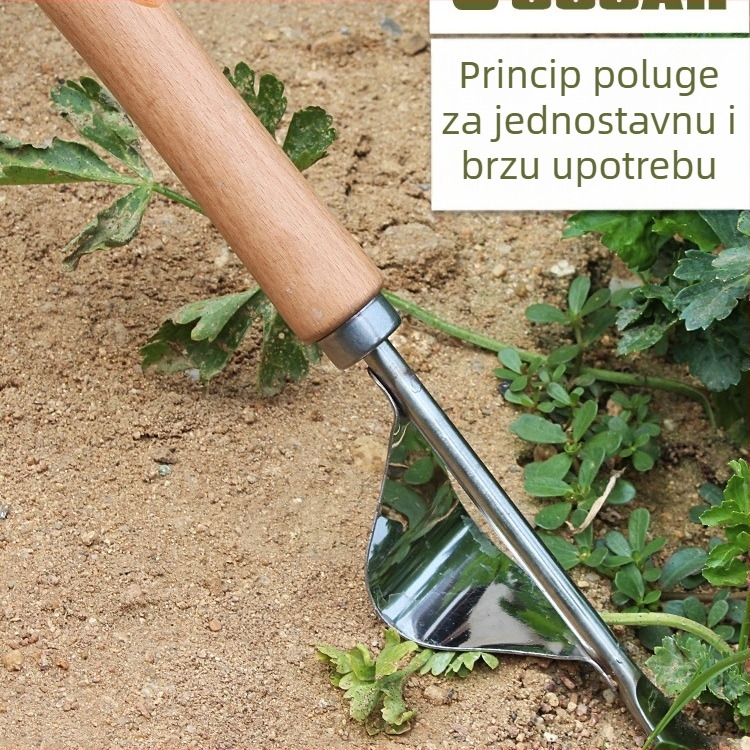 Nehrđajući čelični alat za uklanjanje korova i presađivanje, mala lopatica za sadnju cvijeća i povrća