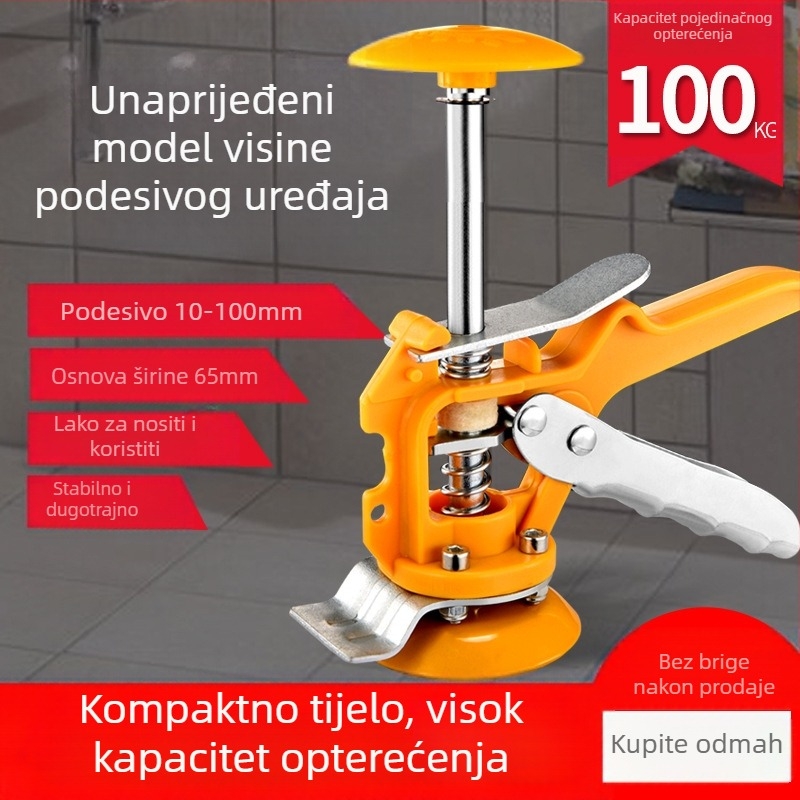 Komuxin Nadograđeni jednodijelni podizač za pločice – lokator nivela, poravnanje pločica na zidu, uređaj za podešavanje visine