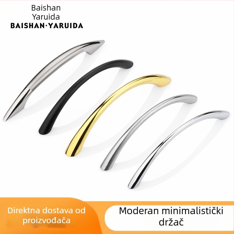 Ručka za ormariće i ladice – cinkova legura, elektroplating završna obrada, Model 211, otporna na habanje i hrđu