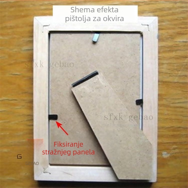 Gebao ekseri za pričvršćivanje stražnje ploče foto rama — ekološki prihvatljivi, moderan minimalistički stil